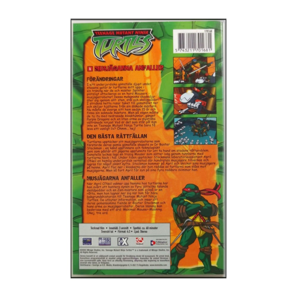 Teenage Mutant Ninja Turtles 1 Musjägarna Anfaller