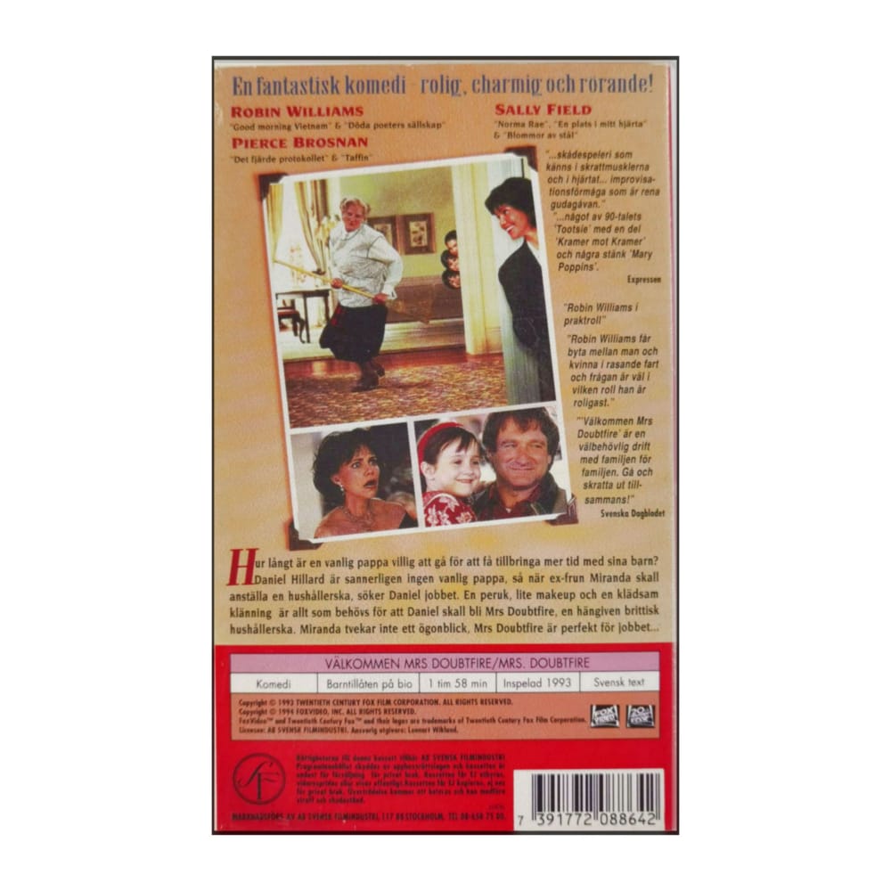Mrs. Doubtfire | Välkommen Mrs. Doubtfire