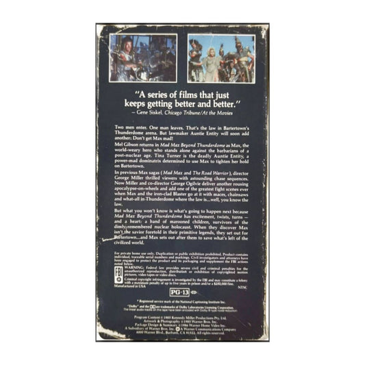 Mad Max (1985) Beyond Thunderdome