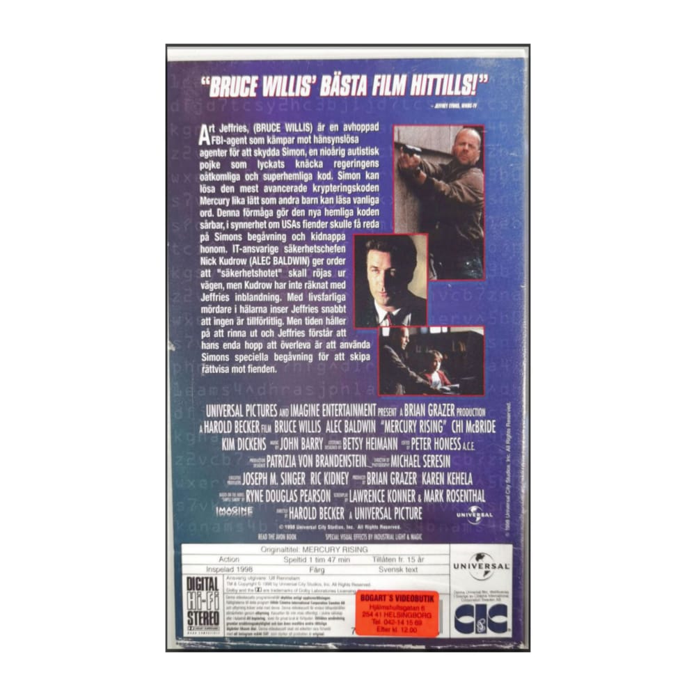 Mercury Rising (1998) Kod Mercury