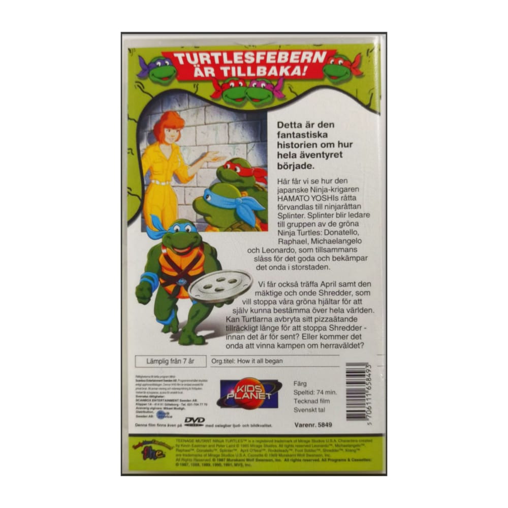 Teenage Mutant Ninja Turtles: Så Började Det Hela