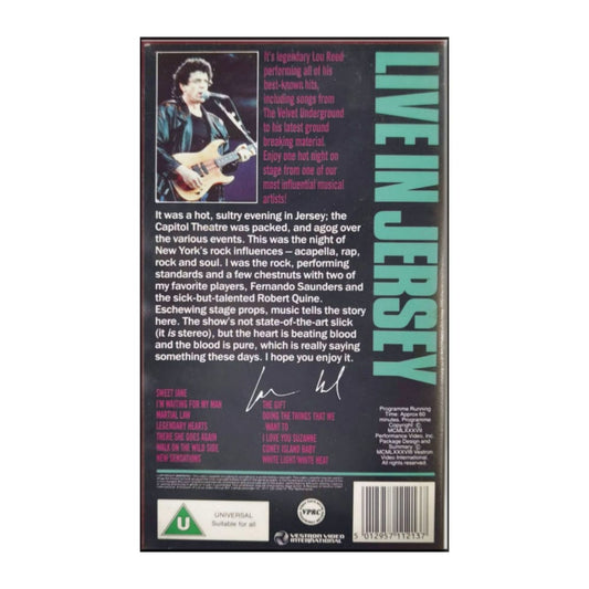 Lou Reed: Coney Island Baby Live In Jersey