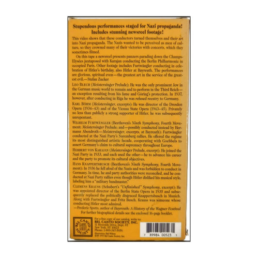 Great Conductors Of The Third Reich: Art In The Service Of Evil