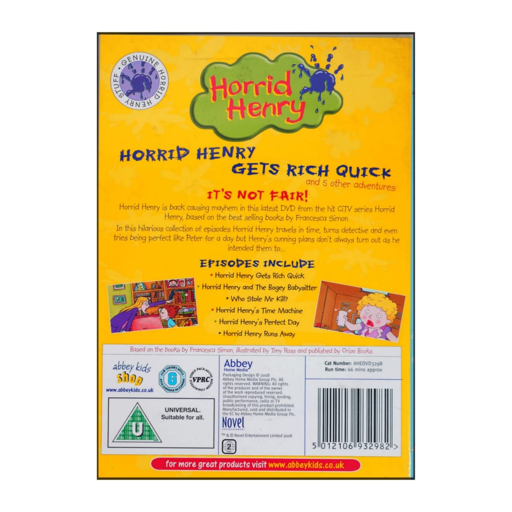 Horrid Henry: Horrid Henry'S Gets Rich Quick And 5 Other Adventures