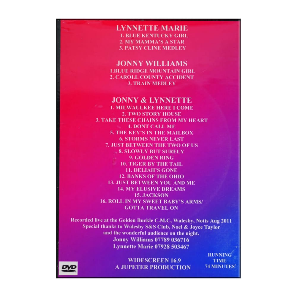 Jonny & Lynnette Live In Concert