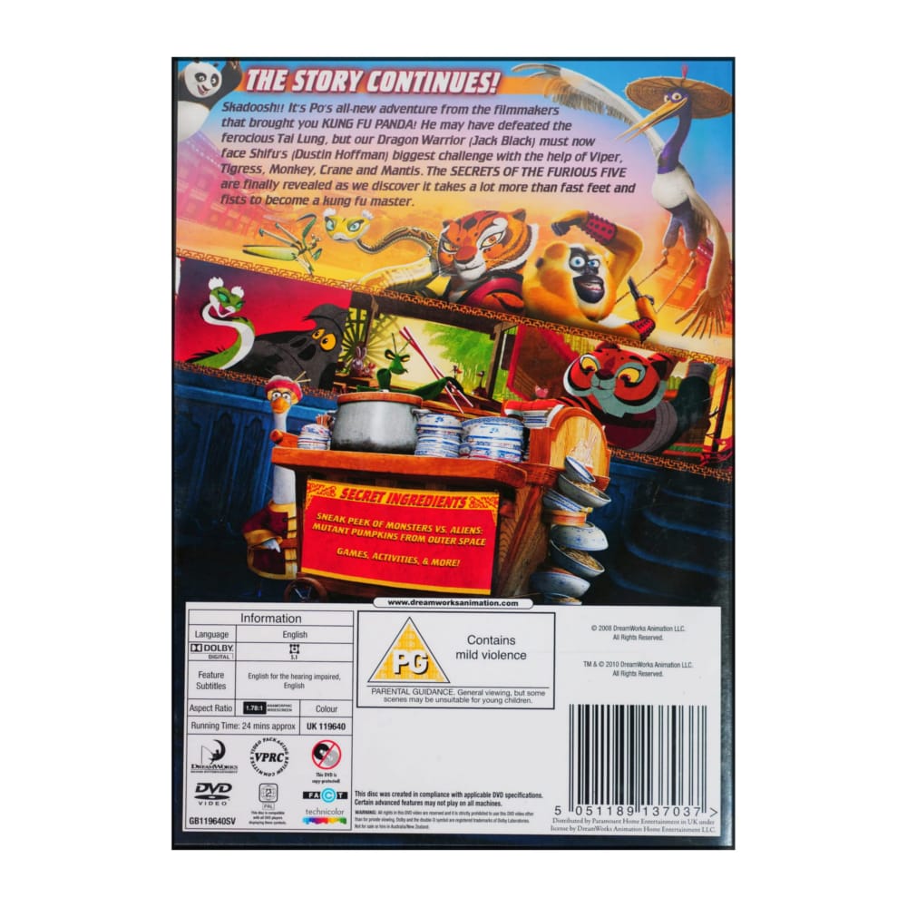 Kung Fu Panda: Secrets Of The Furious Five