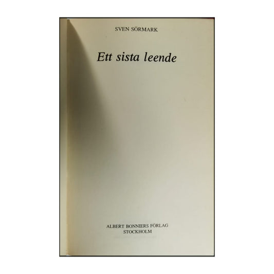 Sven Sörmark: Ett Sista Leende