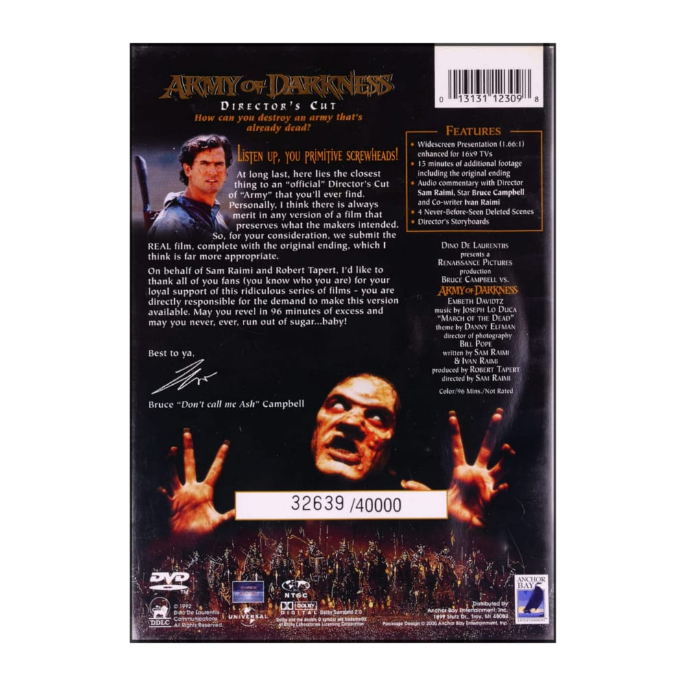 Army Of Darkness: Director'S Cut