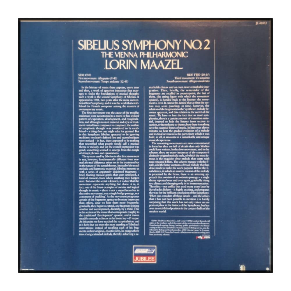 Lorin Maazel: Sibelius Symphony No. 2