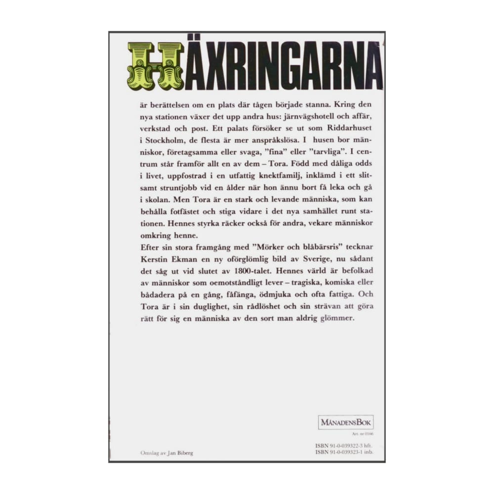 Kerstin Ekman: Häxringarna