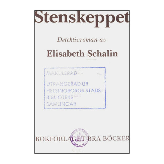 Elisabeth Schalin: Stenskeppet