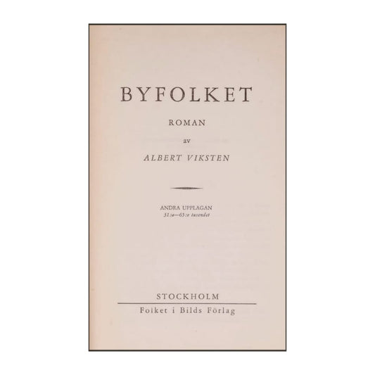 Albert Viksten: Byfolket