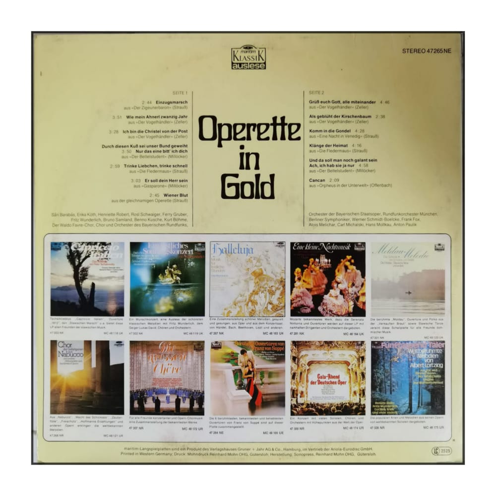 Operette In Gold
