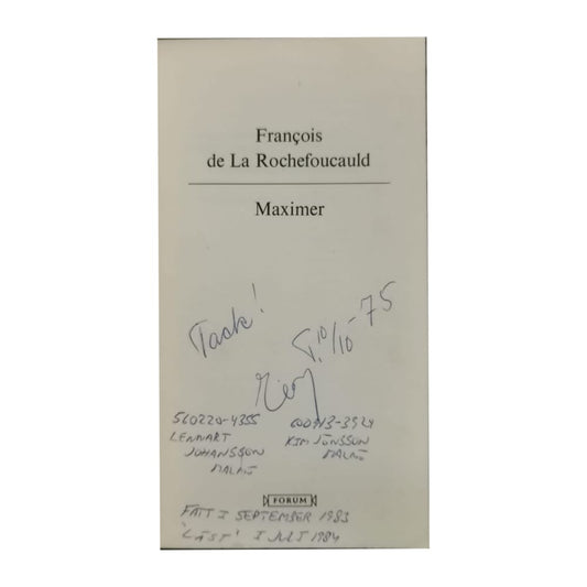 François De La Rochefoucaulds: Maximer Guld Korn