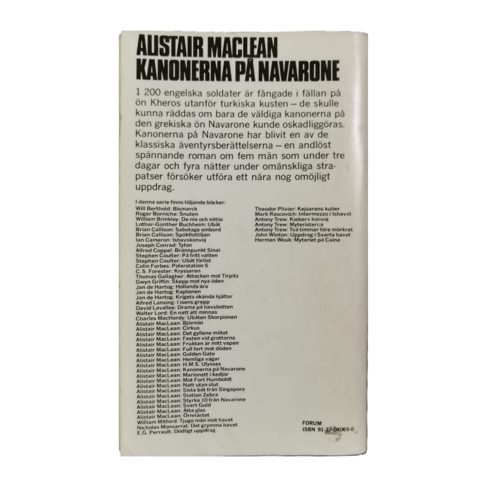 Alistair Maclean: Kanonerna På Navarone
