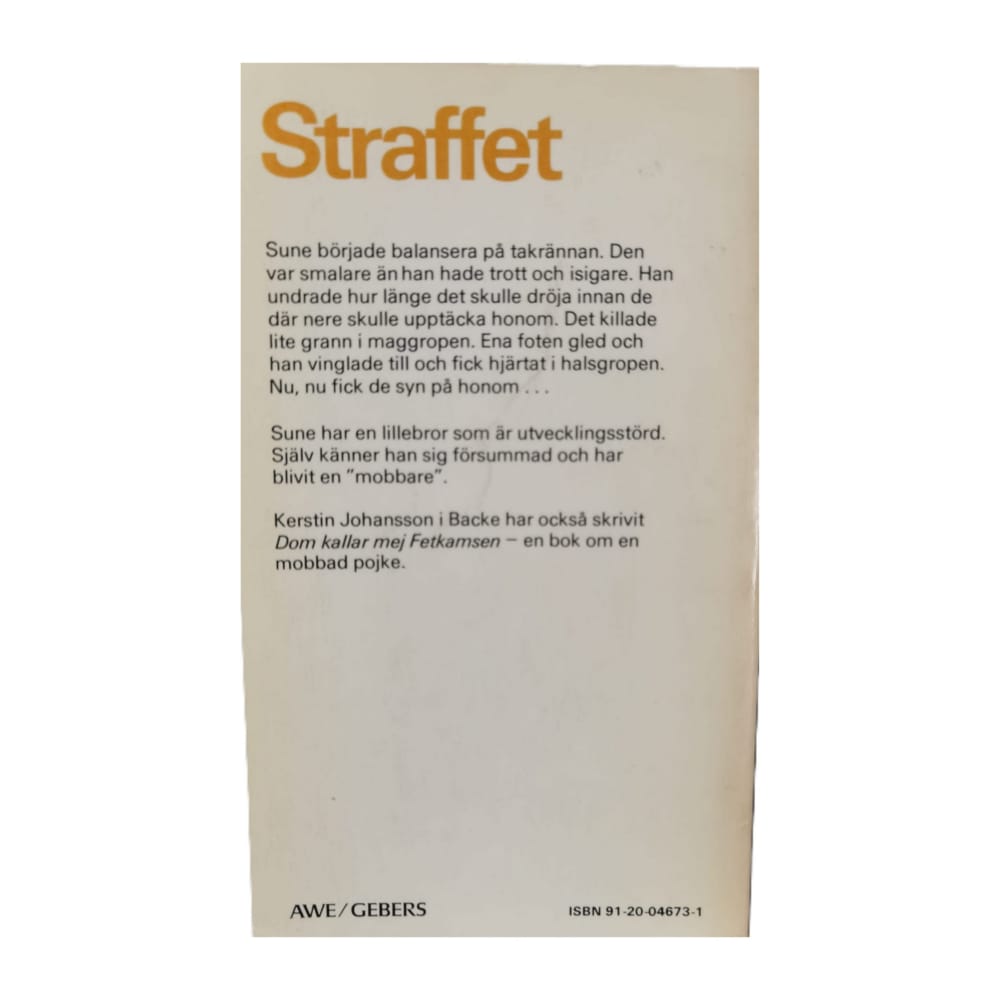 Kerstin Johansson I Backe: Straffet