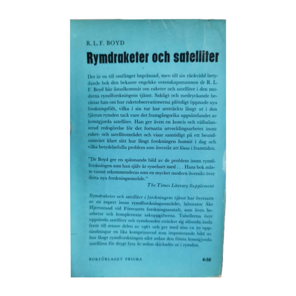 R. L. F. Boyd: Rymdraketer Och Satelliter