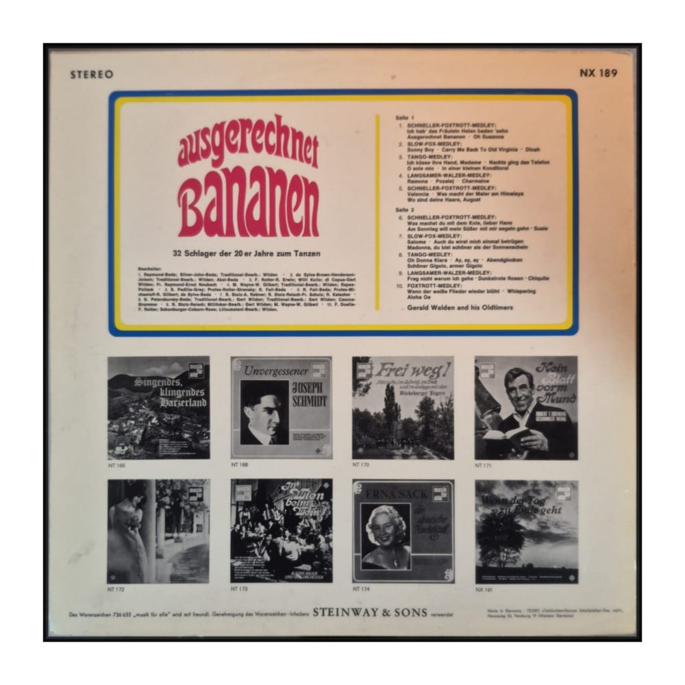 Gerald Walden And His Oldtimers: Ausgerechnet Bananen