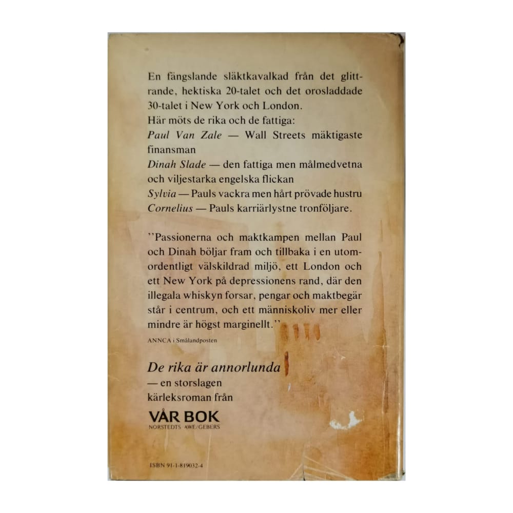 Susan Howatch: De Rika Är Annorlunda