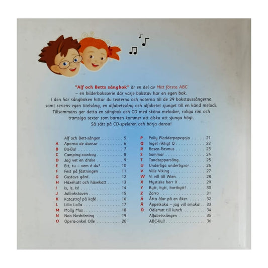 Mitt Första Abc: Alf Och Betts Sångbok