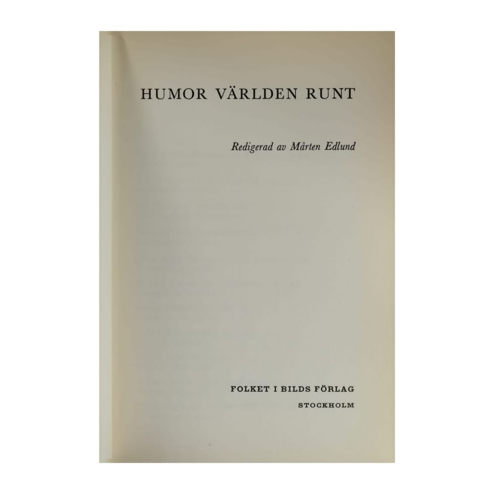 Mårten Edlund: Humor Världen Runt