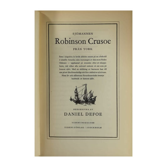 Daniel Defoe: Sjömannen Robinson Crusoe