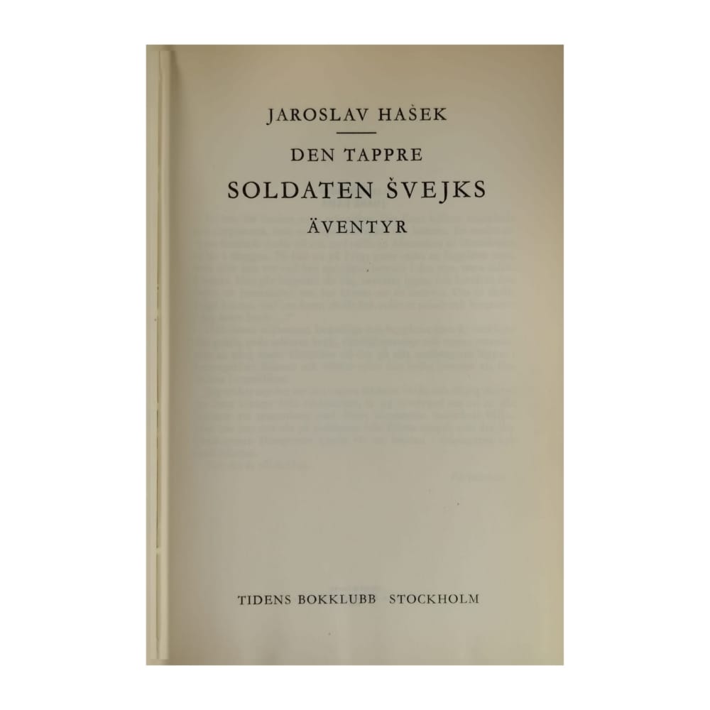 Jaroslav Hašek: Den Tappre Soldaten Švejks Äventyr