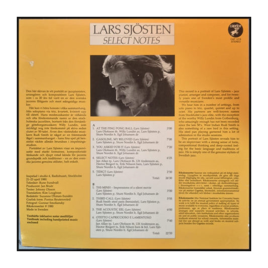 Lars Sjösten: Select Notes