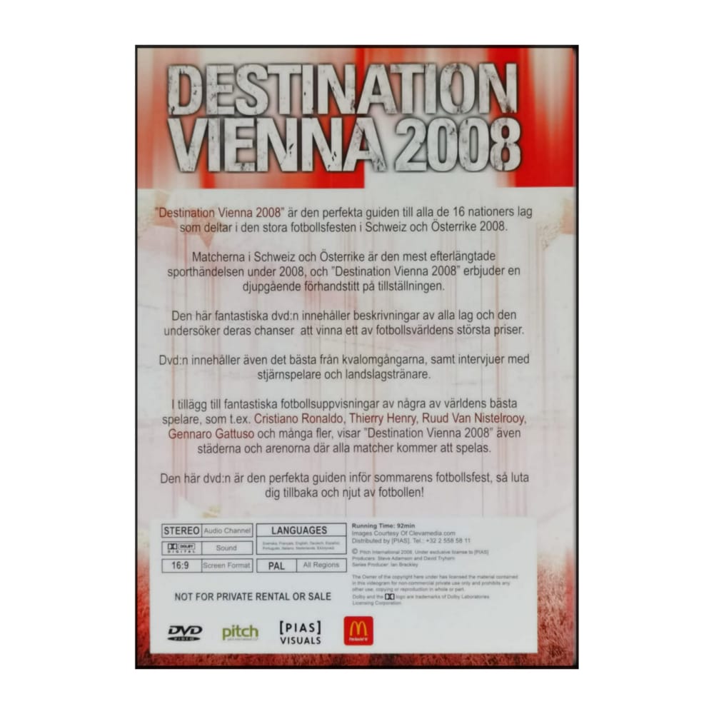 Uefa Euro 2008 Road To The Finals Destination Vienna