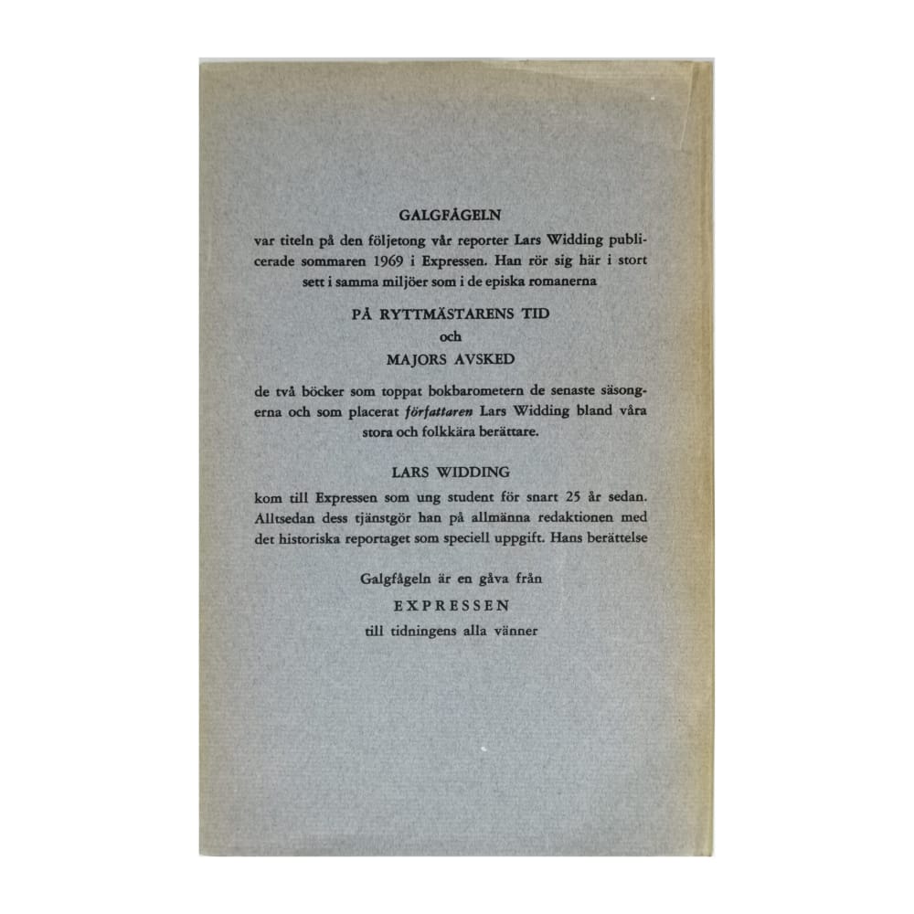 Lars Widding: Galgfågeln