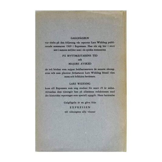 Lars Widding: Galgfågeln