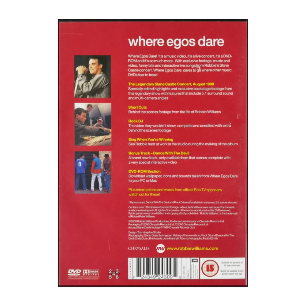 Robbie Williams: Where Egos Dare