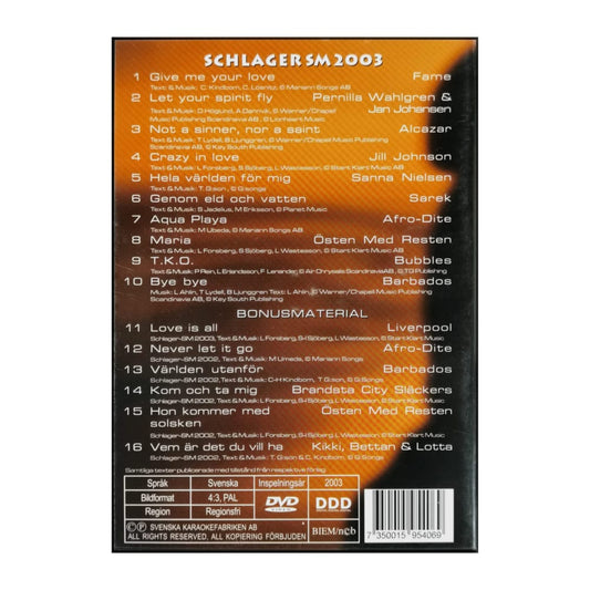 Karaoke: Schlager Sm 2003