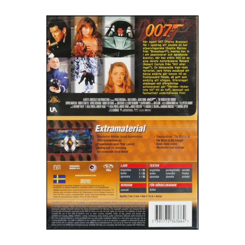 James Bond The World Is Not Enough | James Bond Världen Räcker Inte Till