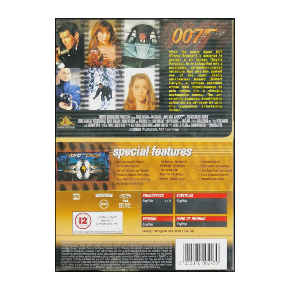 James Bond The World Is Not Enough
