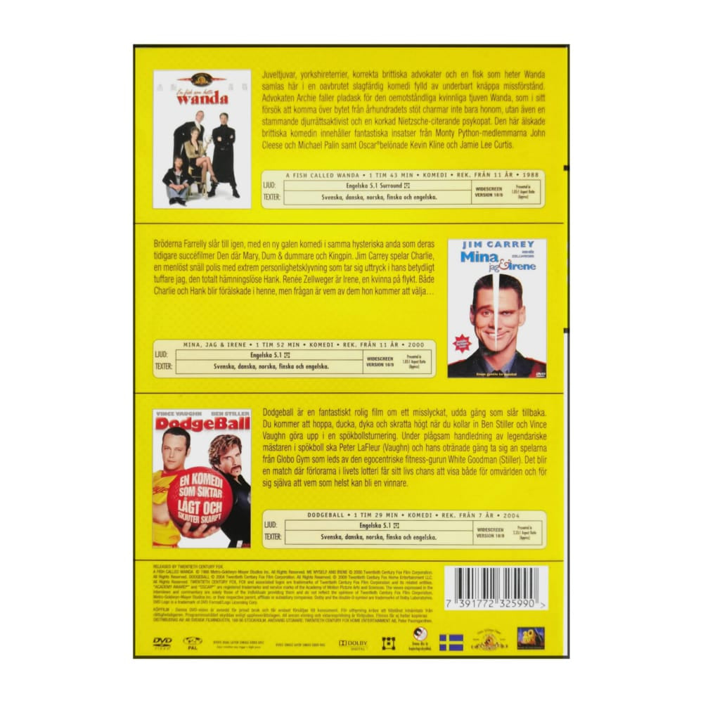 A Fish Called Wanda | En Fisk Som Heter Wanda + Me Myself & Irene | Mina Jag & Irene + Dodgeball