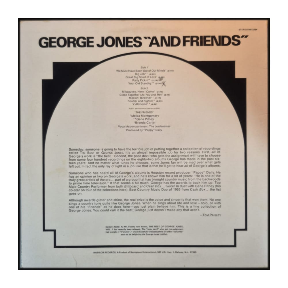George Jones: And Friends