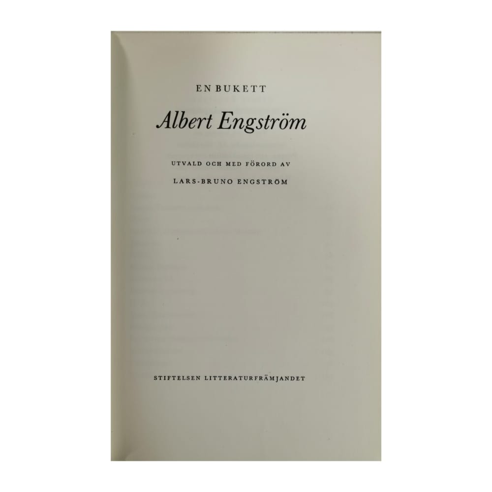 Albert Engström: En Bukett