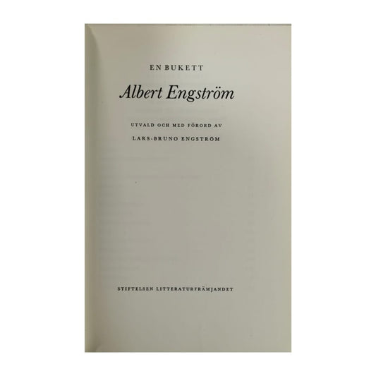 Albert Engström: En Bukett