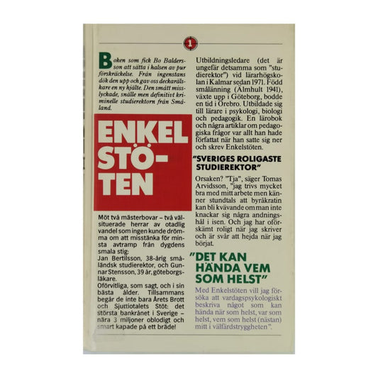 Tomas Arvidsson: Enkelstöten
