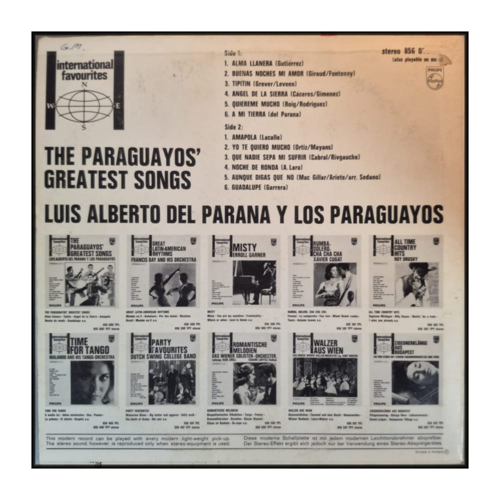 Luis Alberto Del Parana Y Los Paraguayos: The Paraguayos' Greatest Songs