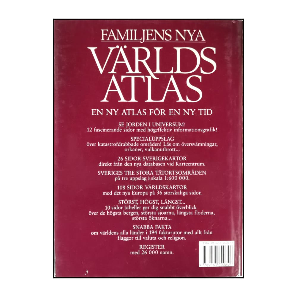 Bonnier Lexikon: Familjens Nya Världsatlas