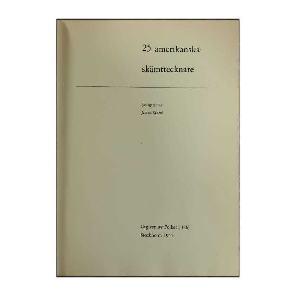 25 Amerikanska Skämttecknare
