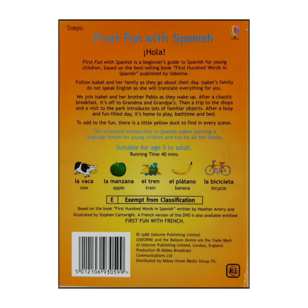 Usborne First Fun With Spanish
