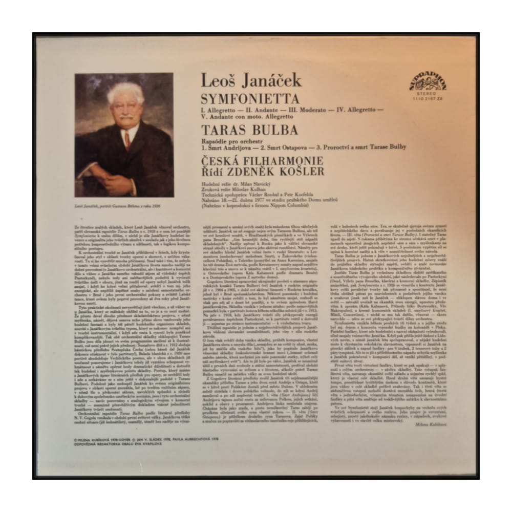 Leoš Janáček: Sinfonietta / Taras Bulba
