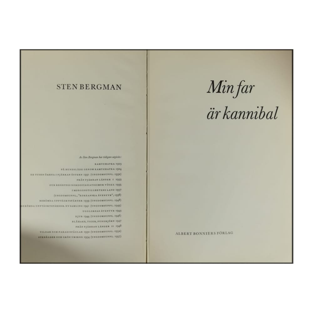 Sten Bergman: Min Far Är Kannibal