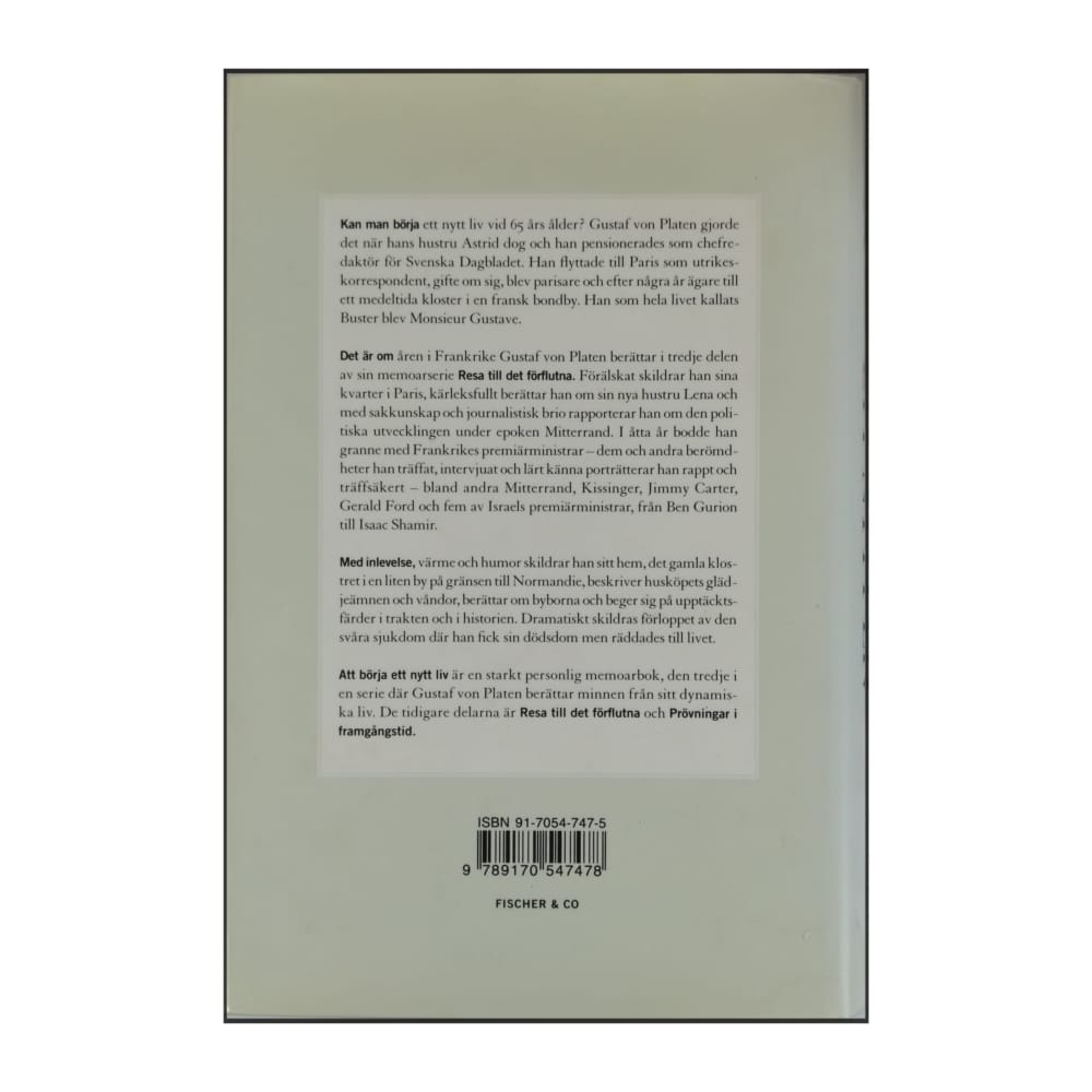 Gustaf Von Platen: Resa Till Det Förflutna