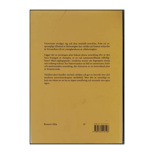 Tor Nørretranders: Världen Växer: En Bok Om Slumpens Historia