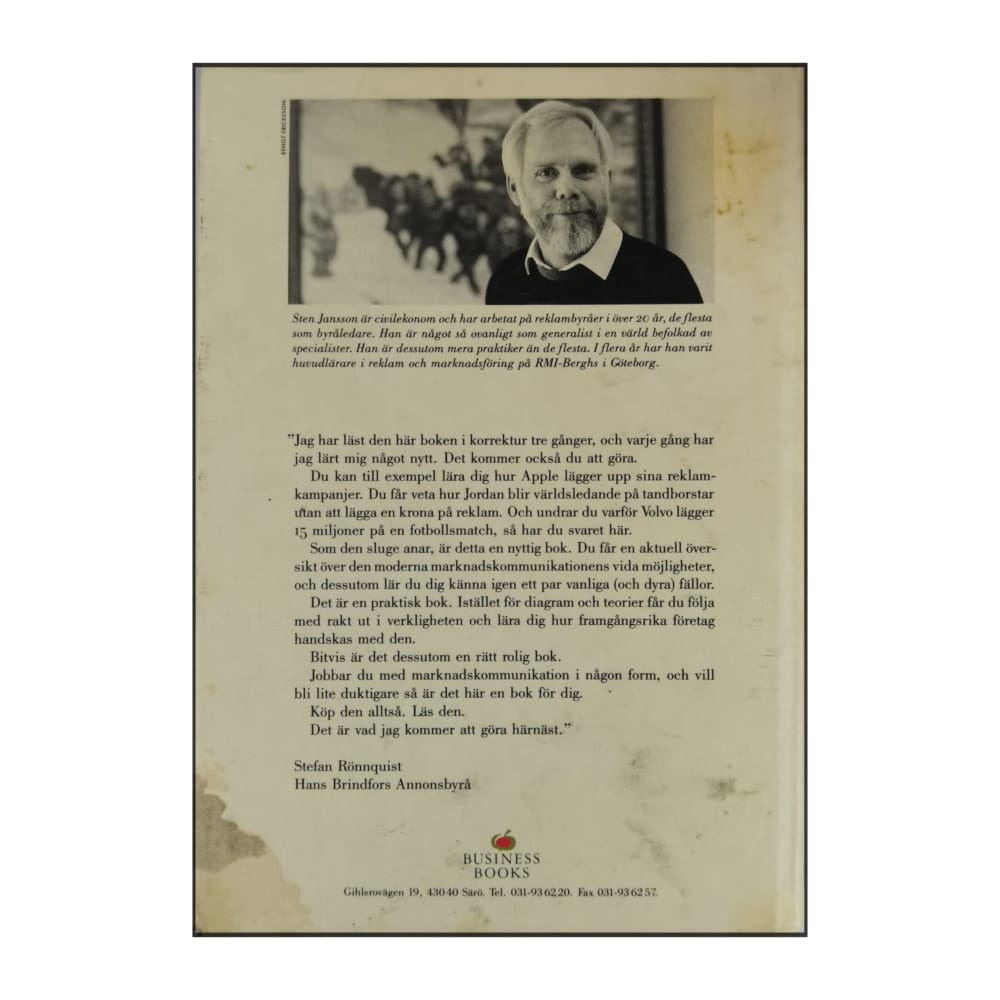 Sten Jansson: Första Boken: 19 Snabblektioner I Reklam Och Marknadsföring