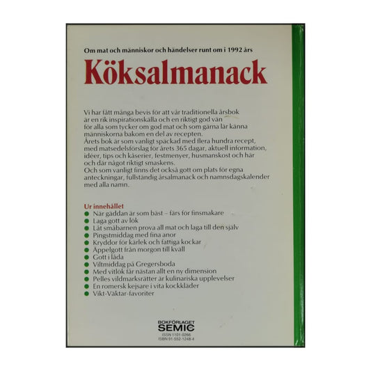 Köksalmanack 1992